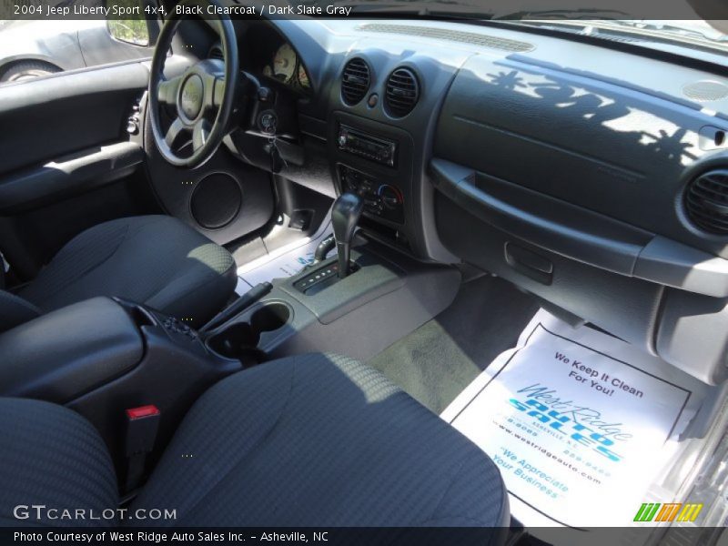 Black Clearcoat / Dark Slate Gray 2004 Jeep Liberty Sport 4x4