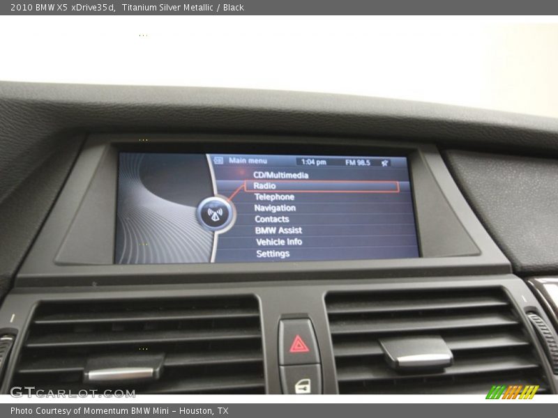Titanium Silver Metallic / Black 2010 BMW X5 xDrive35d