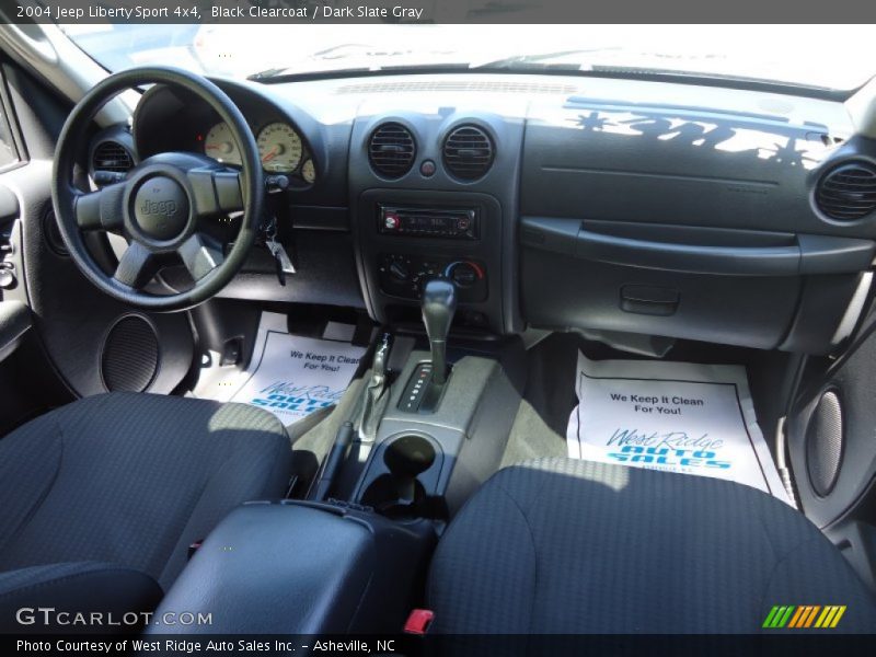 Black Clearcoat / Dark Slate Gray 2004 Jeep Liberty Sport 4x4