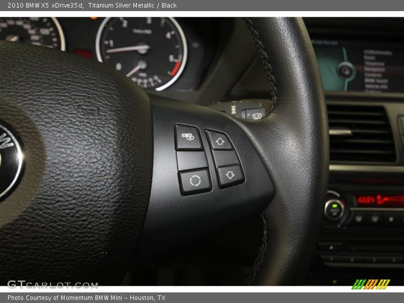 Titanium Silver Metallic / Black 2010 BMW X5 xDrive35d