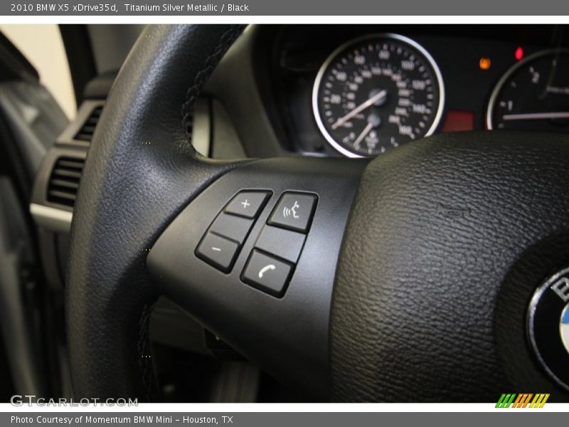 Titanium Silver Metallic / Black 2010 BMW X5 xDrive35d