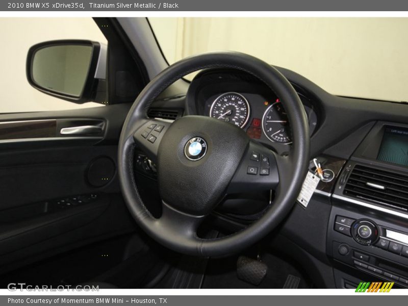 Titanium Silver Metallic / Black 2010 BMW X5 xDrive35d