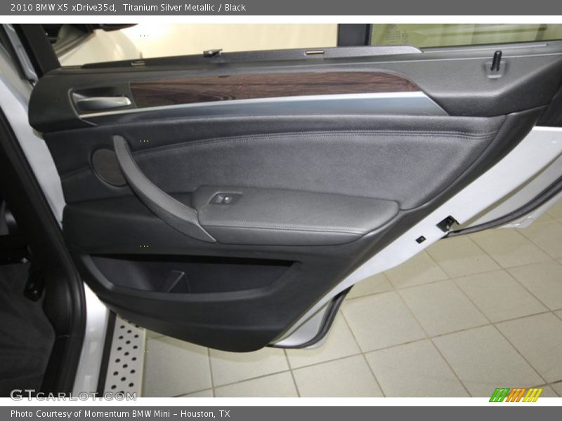Titanium Silver Metallic / Black 2010 BMW X5 xDrive35d