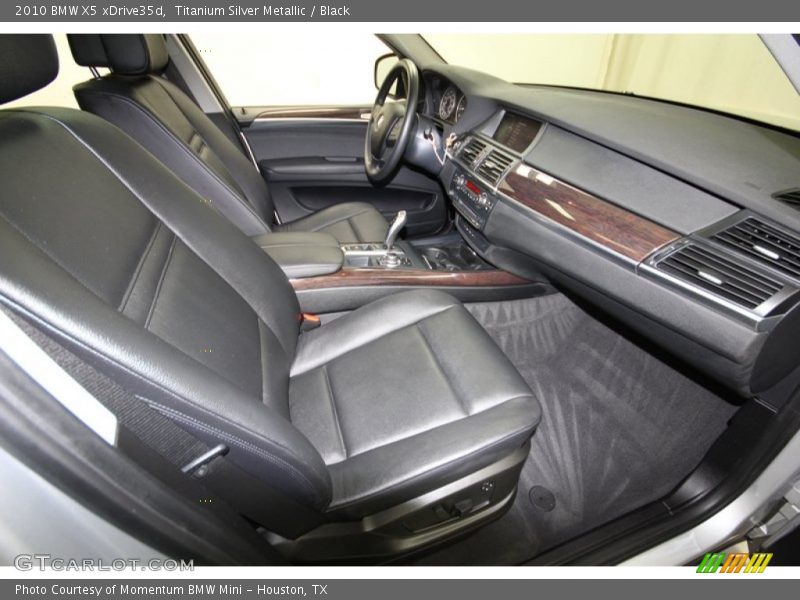Titanium Silver Metallic / Black 2010 BMW X5 xDrive35d