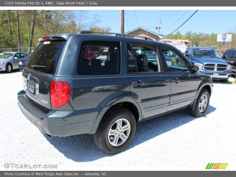 Sage Brush Pearl / Gray 2003 Honda Pilot EX-L 4WD