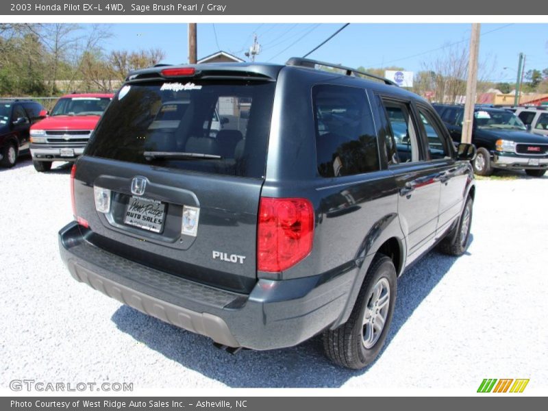 Sage Brush Pearl / Gray 2003 Honda Pilot EX-L 4WD