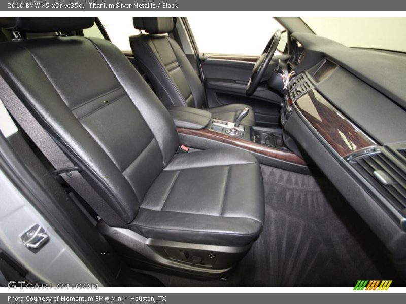 Titanium Silver Metallic / Black 2010 BMW X5 xDrive35d