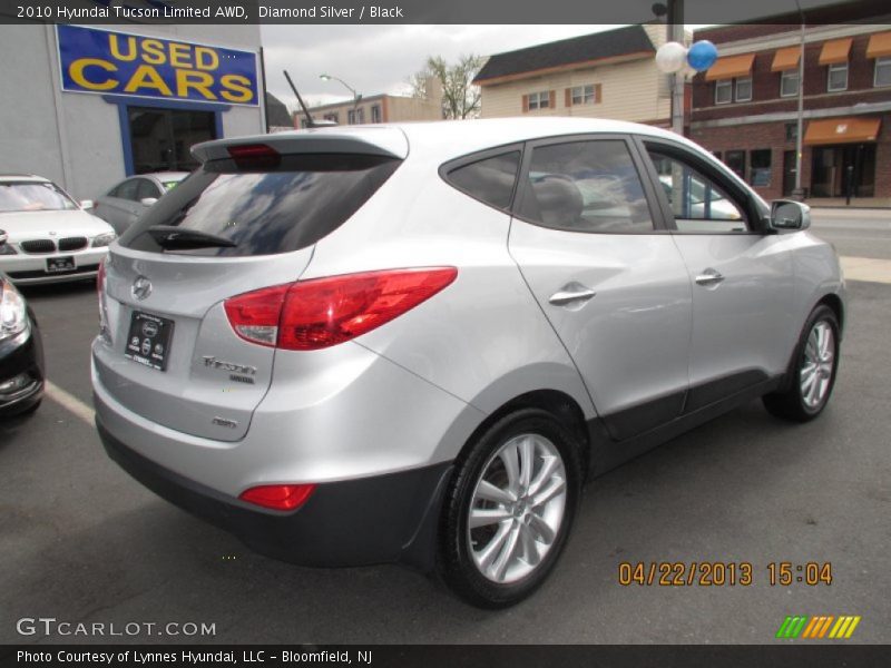 Diamond Silver / Black 2010 Hyundai Tucson Limited AWD