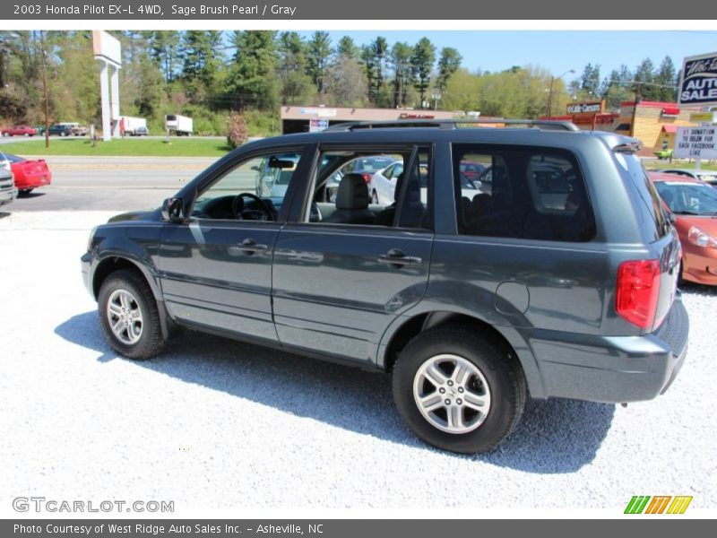 Sage Brush Pearl / Gray 2003 Honda Pilot EX-L 4WD