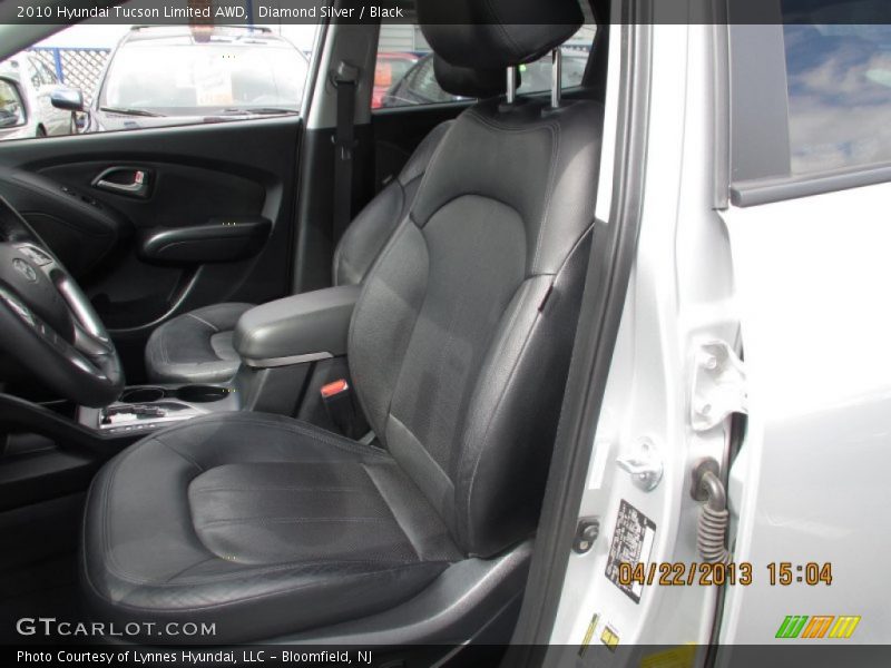 Diamond Silver / Black 2010 Hyundai Tucson Limited AWD