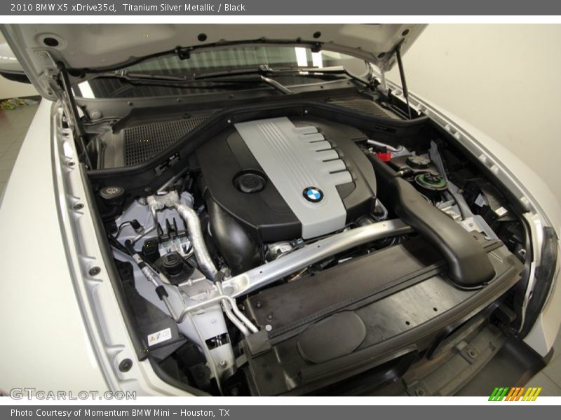 Titanium Silver Metallic / Black 2010 BMW X5 xDrive35d
