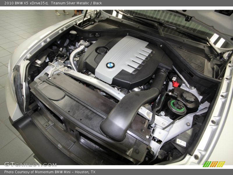 Titanium Silver Metallic / Black 2010 BMW X5 xDrive35d