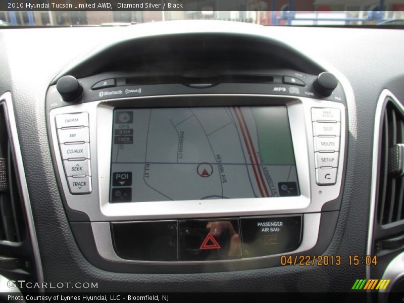 Diamond Silver / Black 2010 Hyundai Tucson Limited AWD