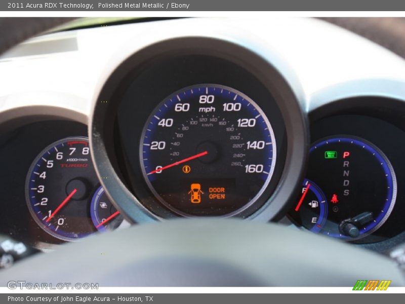 Polished Metal Metallic / Ebony 2011 Acura RDX Technology