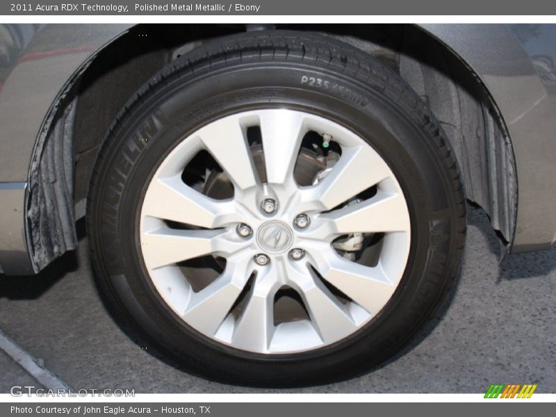 Polished Metal Metallic / Ebony 2011 Acura RDX Technology