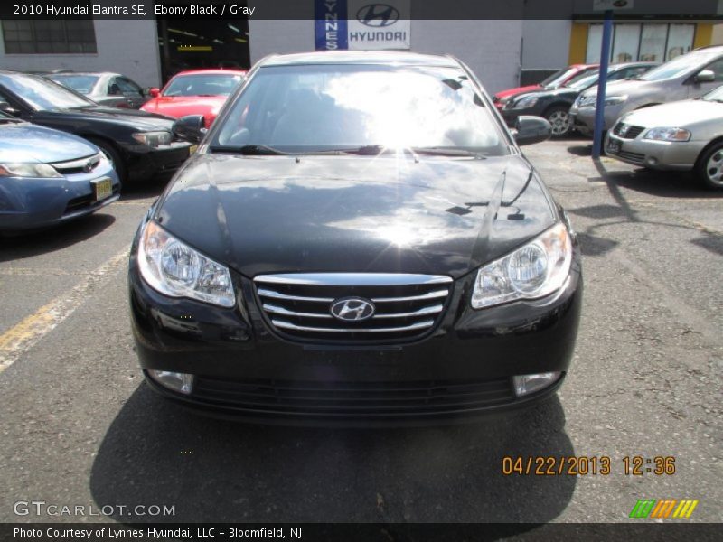 Ebony Black / Gray 2010 Hyundai Elantra SE