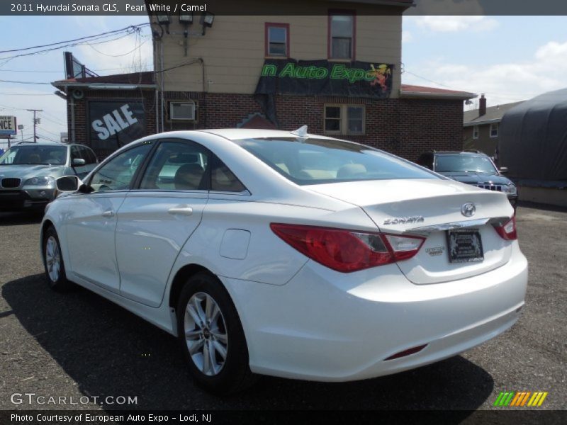 Pearl White / Camel 2011 Hyundai Sonata GLS