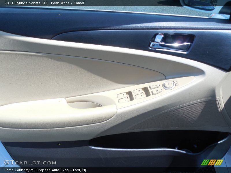 Pearl White / Camel 2011 Hyundai Sonata GLS