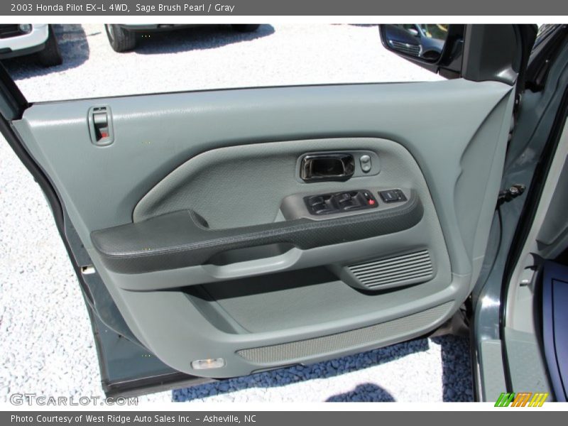 Sage Brush Pearl / Gray 2003 Honda Pilot EX-L 4WD