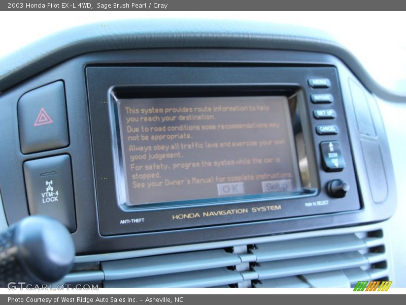 Sage Brush Pearl / Gray 2003 Honda Pilot EX-L 4WD