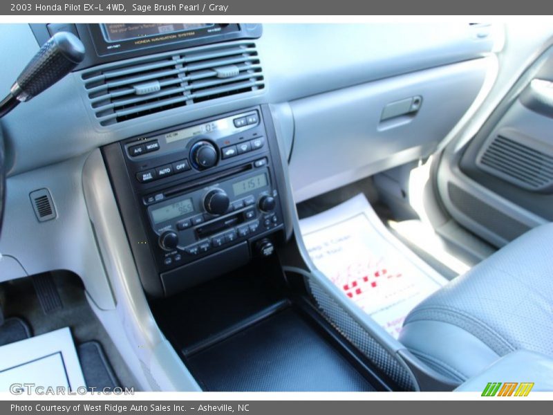 Sage Brush Pearl / Gray 2003 Honda Pilot EX-L 4WD