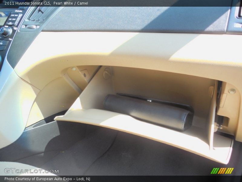 Pearl White / Camel 2011 Hyundai Sonata GLS