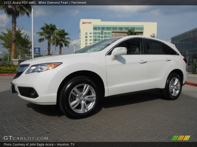 White Diamond Pearl / Parchment 2013 Acura RDX AWD