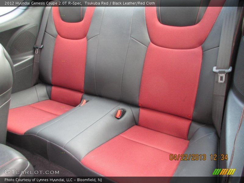 Rear Seat of 2012 Genesis Coupe 2.0T R-Spec