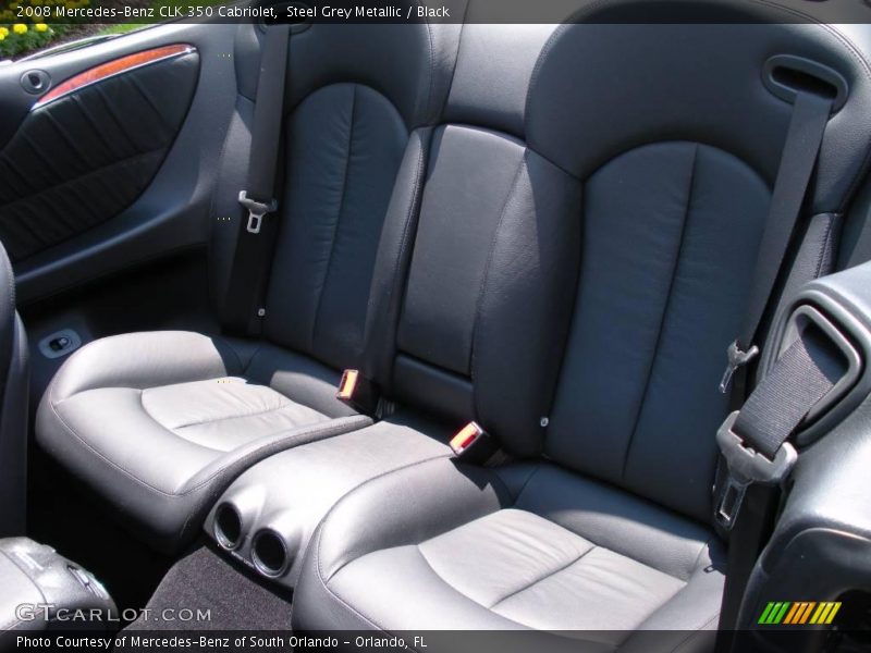 Steel Grey Metallic / Black 2008 Mercedes-Benz CLK 350 Cabriolet