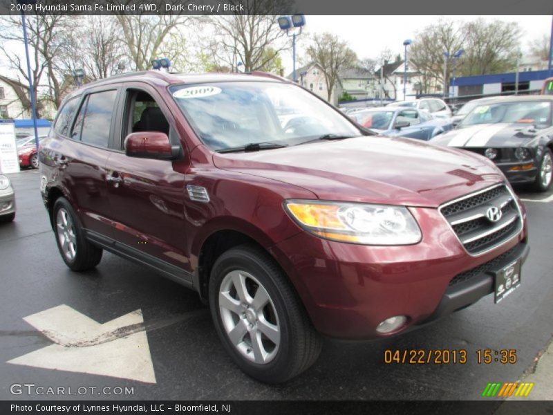 Dark Cherry / Black 2009 Hyundai Santa Fe Limited 4WD