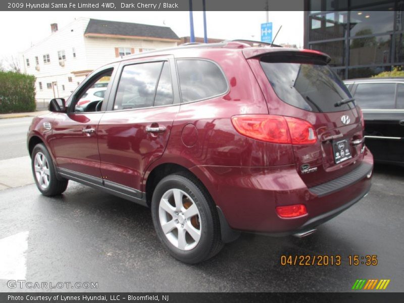 Dark Cherry / Black 2009 Hyundai Santa Fe Limited 4WD