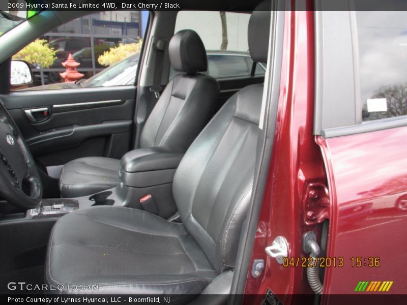 Dark Cherry / Black 2009 Hyundai Santa Fe Limited 4WD
