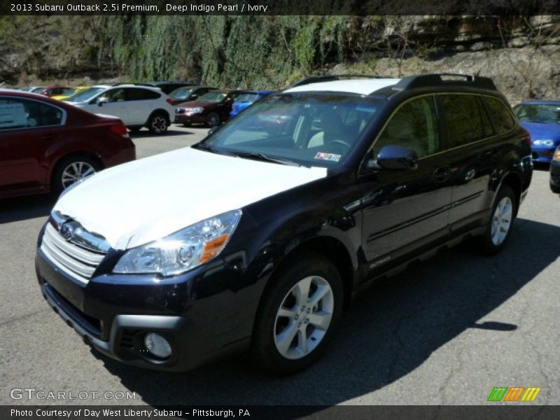Deep Indigo Pearl / Ivory 2013 Subaru Outback 2.5i Premium
