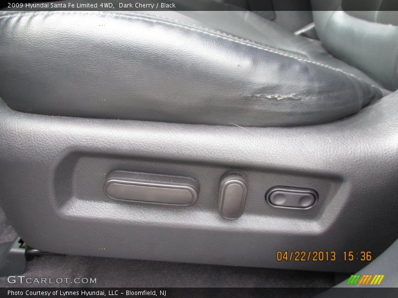 Dark Cherry / Black 2009 Hyundai Santa Fe Limited 4WD