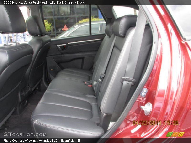 Dark Cherry / Black 2009 Hyundai Santa Fe Limited 4WD