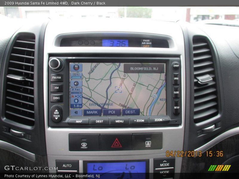 Dark Cherry / Black 2009 Hyundai Santa Fe Limited 4WD