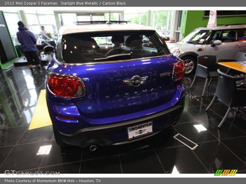Starlight Blue Metallic / Carbon Black 2013 Mini Cooper S Paceman