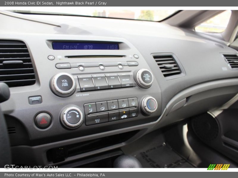 Controls of 2008 Civic EX Sedan