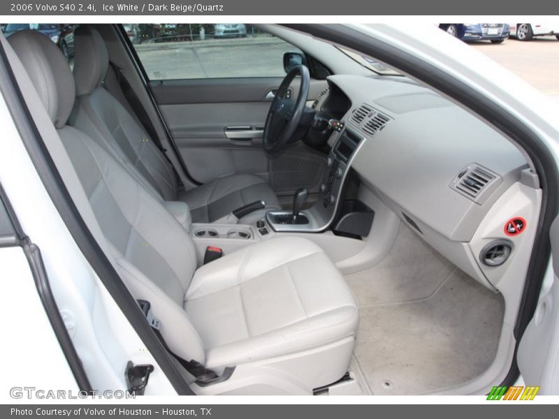 Ice White / Dark Beige/Quartz 2006 Volvo S40 2.4i