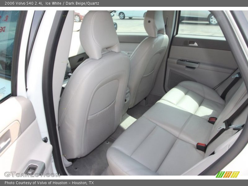 Ice White / Dark Beige/Quartz 2006 Volvo S40 2.4i