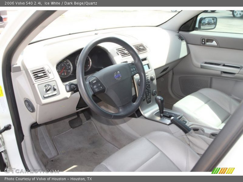 Ice White / Dark Beige/Quartz 2006 Volvo S40 2.4i
