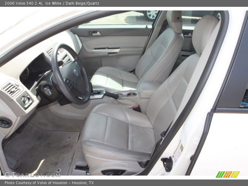 Ice White / Dark Beige/Quartz 2006 Volvo S40 2.4i