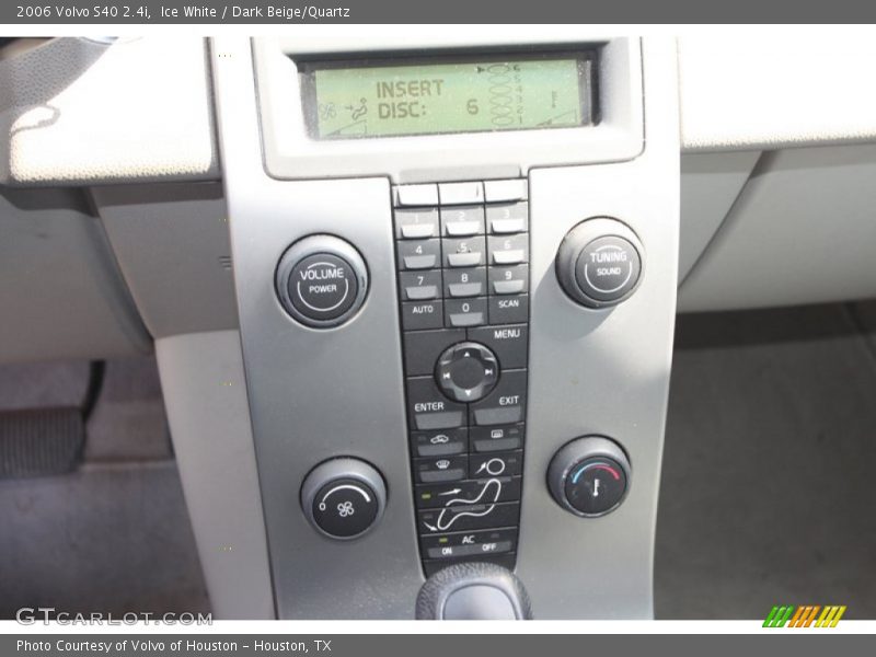 Ice White / Dark Beige/Quartz 2006 Volvo S40 2.4i