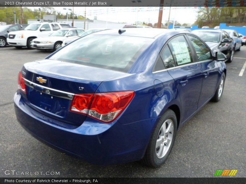 Blue Topaz Metallic / Jet Black 2013 Chevrolet Cruze LT