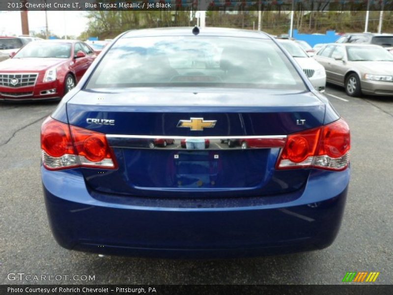 Blue Topaz Metallic / Jet Black 2013 Chevrolet Cruze LT