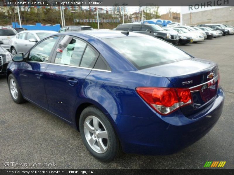 Blue Topaz Metallic / Jet Black 2013 Chevrolet Cruze LT