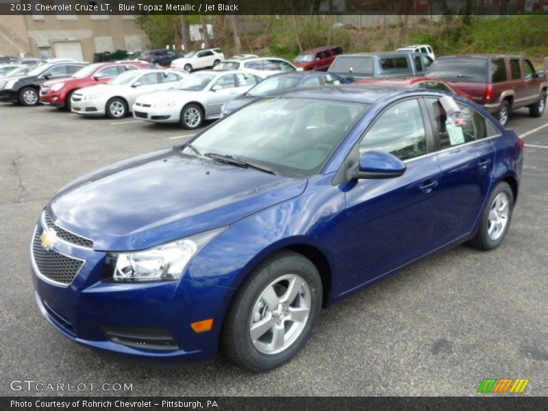 Blue Topaz Metallic / Jet Black 2013 Chevrolet Cruze LT