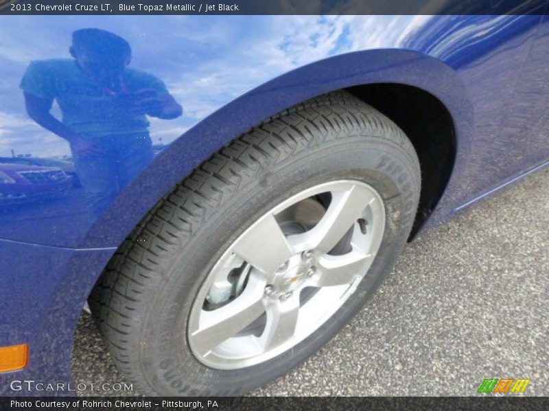 Blue Topaz Metallic / Jet Black 2013 Chevrolet Cruze LT