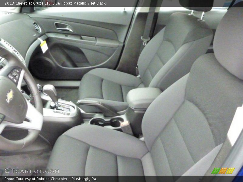 Blue Topaz Metallic / Jet Black 2013 Chevrolet Cruze LT