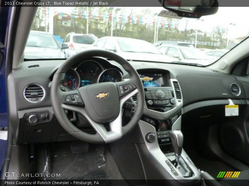 Blue Topaz Metallic / Jet Black 2013 Chevrolet Cruze LT